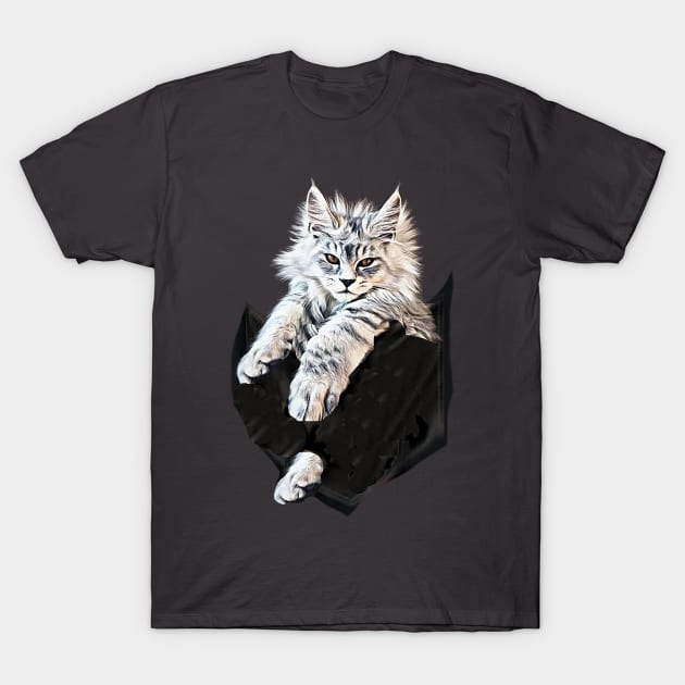 LYNX in your pocket (kitten) T-Shirt by PersianFMts